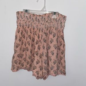 Pink and green shorts, size M